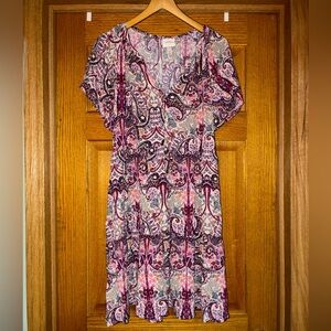 Knox Rose Multicolor Paisley Dress